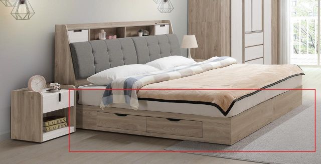 華沙 5尺二抽收納床底